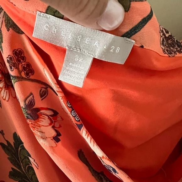 Chelsea28 FLORAL ONE-SHOULDER HIGH-LOW DRESS IN ORANGE DESERT BLOOM Dress - Picture 4 of 6